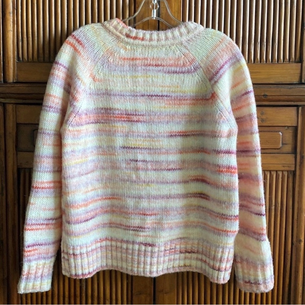 Loft Multi Colored Raglan Sweater - image 4